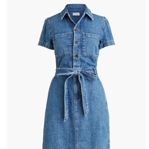J. Crew Light Blue Denim Shirt Dress